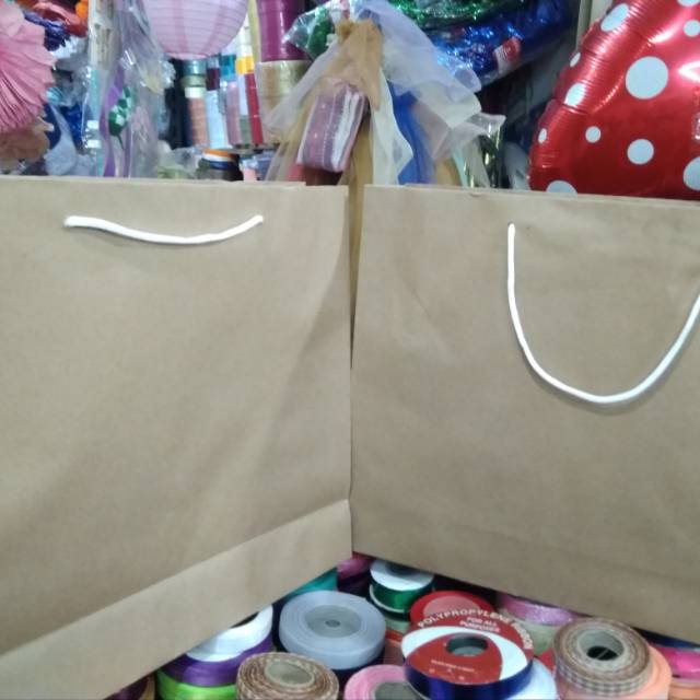 

(12)Paper bag xl polos/tidur termurah & terlaris isi 12pcs