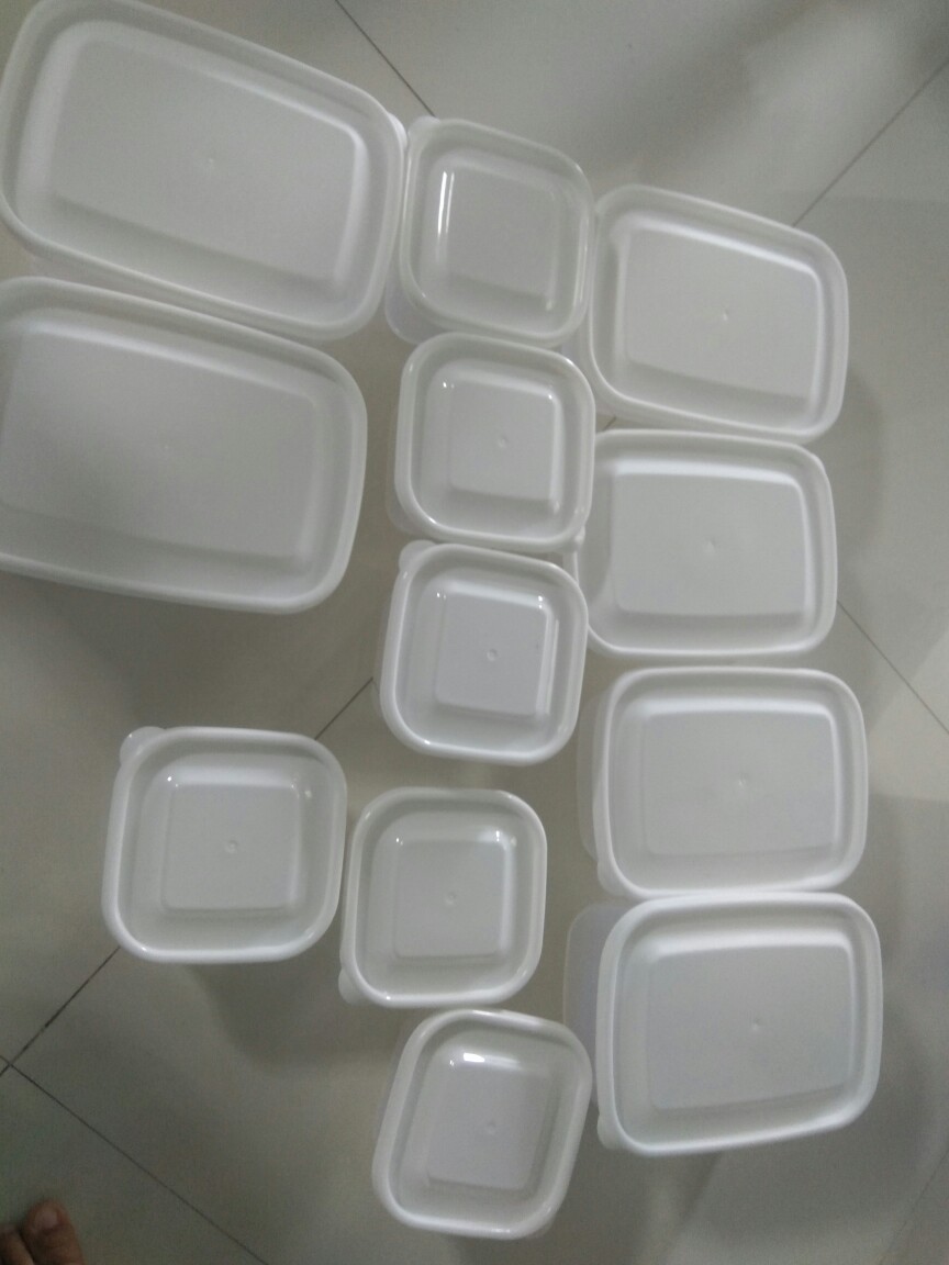 Frenzy Food Container White 1set Isi 12pcs