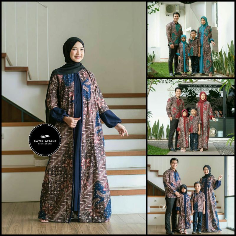 Maura Couple -  Baju Batik Couple Keluarga Ibu Ayah Anak Ori Ndoro Jowi DNT Garansi Termurah Shopee