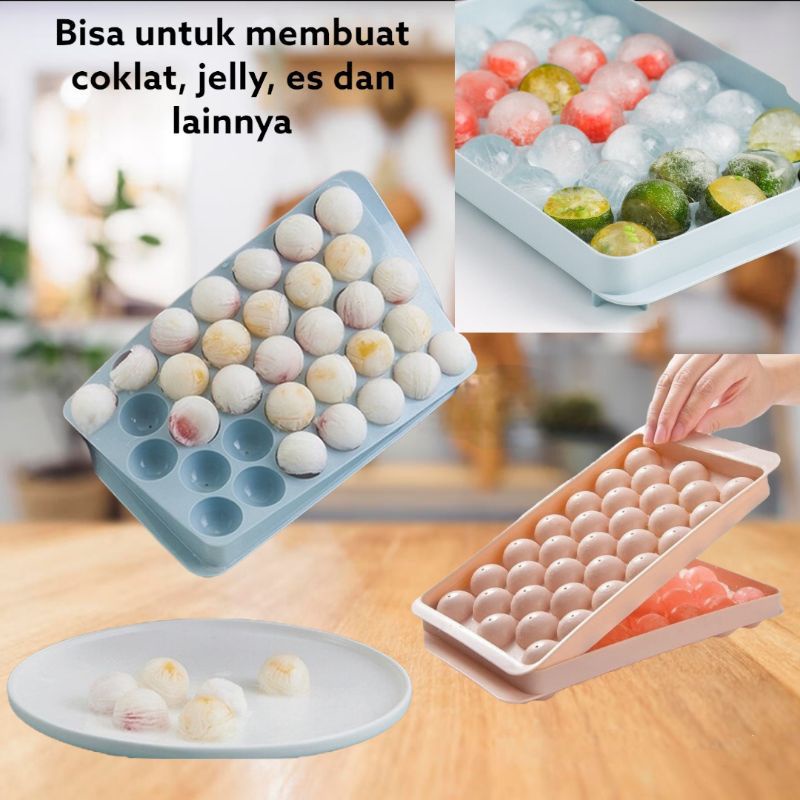 Cetakan Es Batu /Jelly Bulat &amp; Kotak Isi  33/96