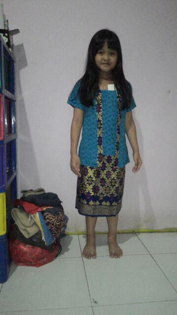 Stelan Kutubaru Dan Rok Pendek Batik Anak Size 3 (6-7th)