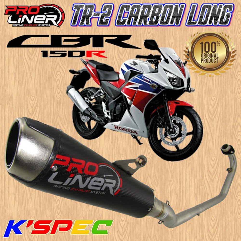 Knalpot ProLiner TR2 Carbon Long NEW CBR 150 R K45 LOKAL  bac 84