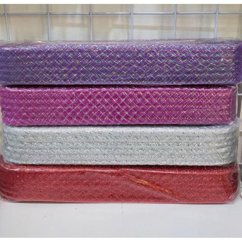 

Hiasan Natal Pita Jala 4.5cm Roll 25m - Hiasan Natal