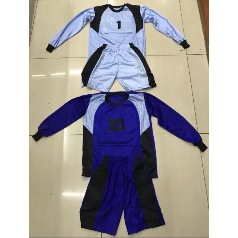 kaos baju  kiper  anak  anak  sepak bola  dan futsal bahan 