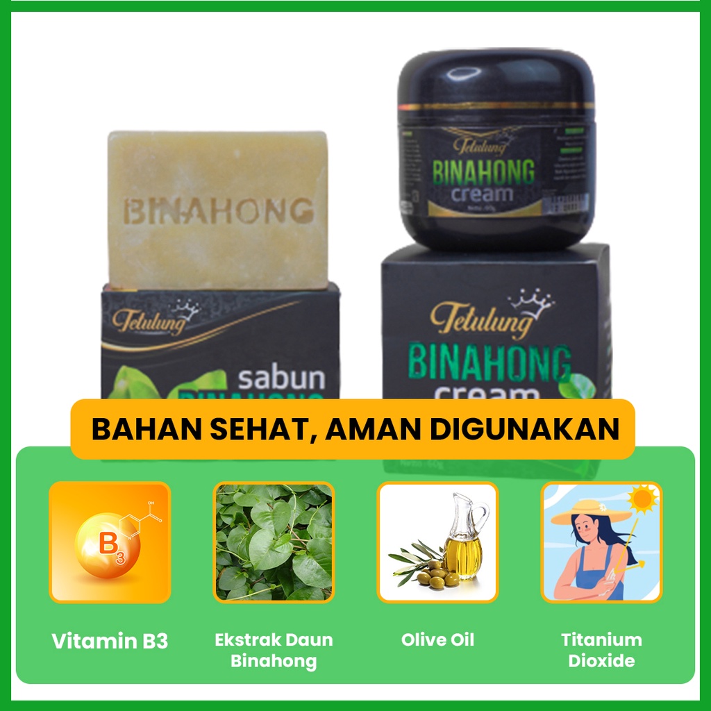 1 Krim/Salep Binahong 60gr dan 1 Sabun Binahong salep gatal ampuh budug gatal kulit [SUDAH BPOM]