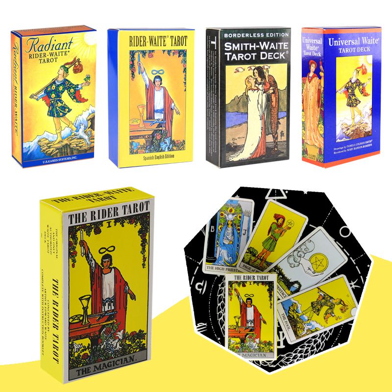 Rider Waite Smith Kartu Tarot Oracle Board Game Prisma Visions Radiant Untuk Pertemuan Keluarga
