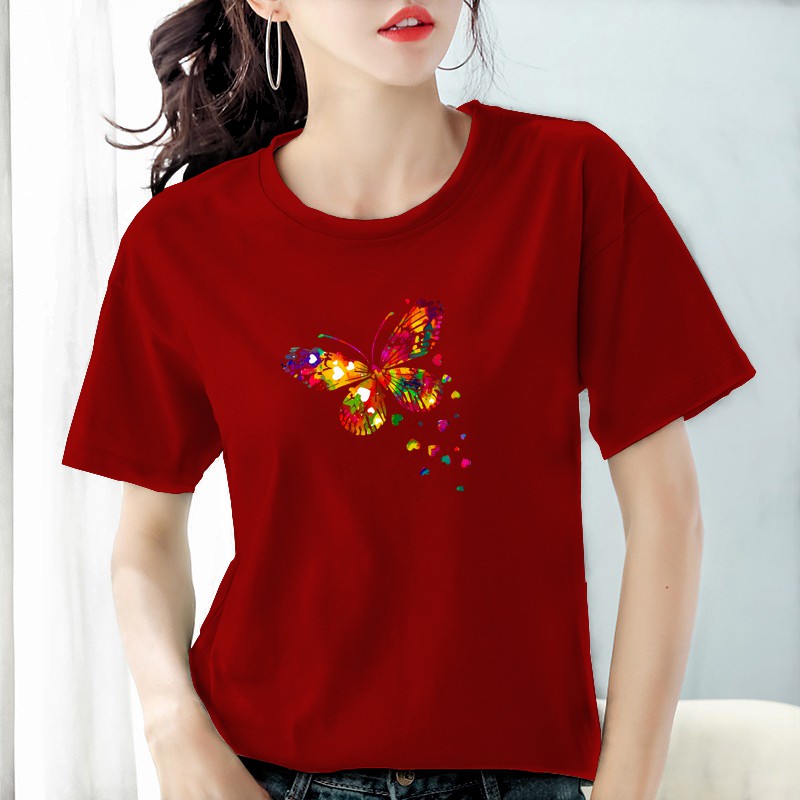 Bee Kaos Wanita Cotton Combed Lengan Pendek Bee132