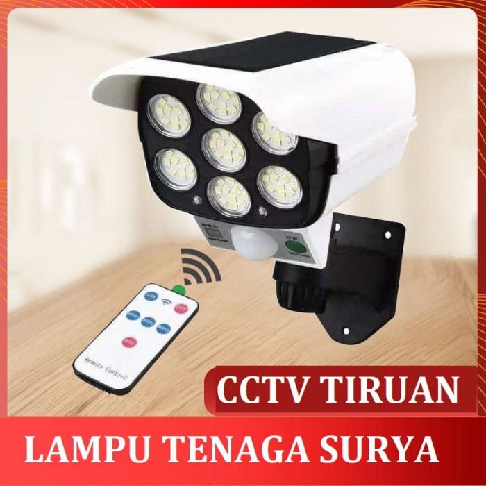LAMPU TENAGA SURYA / SOLAR CELL / TENAGA MATAHARI MODEL CCTV/ camera palsu