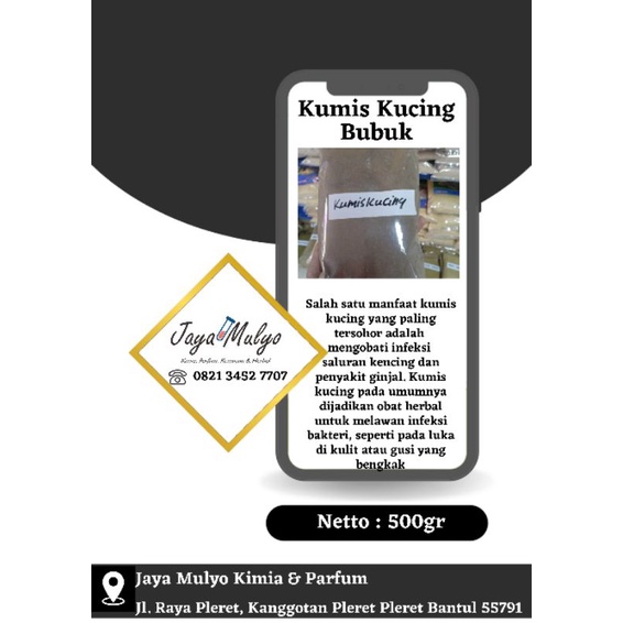 

Kumis Kucing Bubuk (500gr)