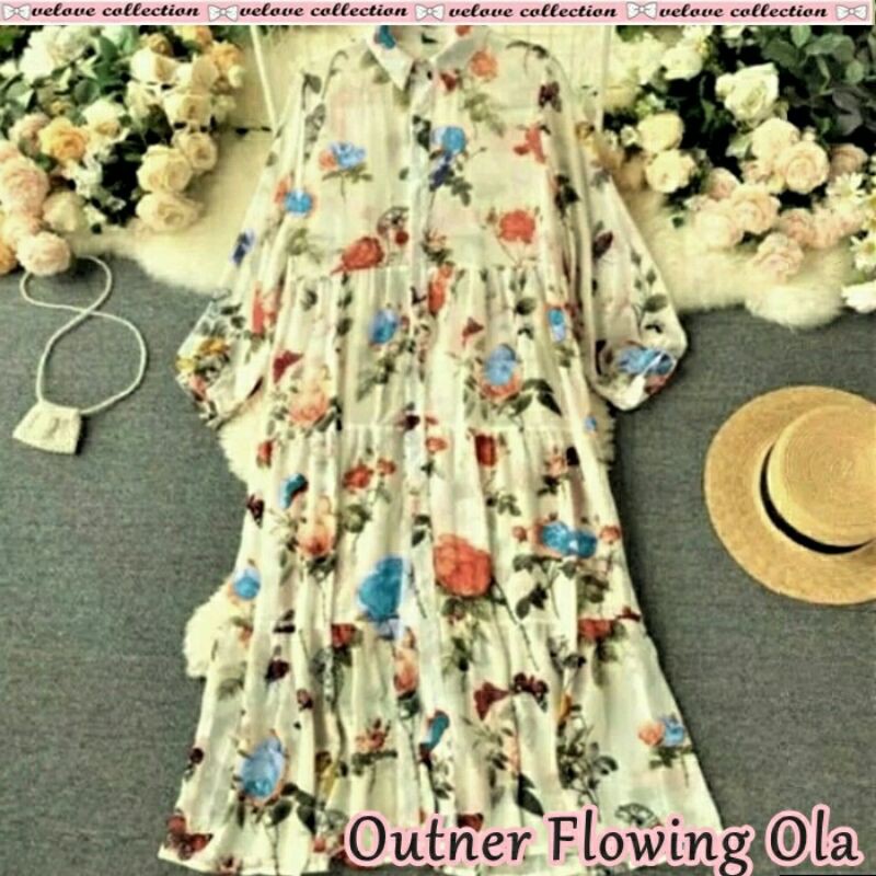Mini Dress Chiffon Outner Flowing Ola