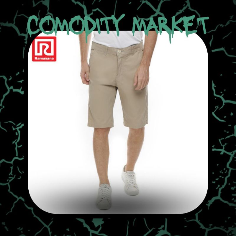 Ramayana - RAF Celana Chinos Pendek 01 Light Khaki, 32