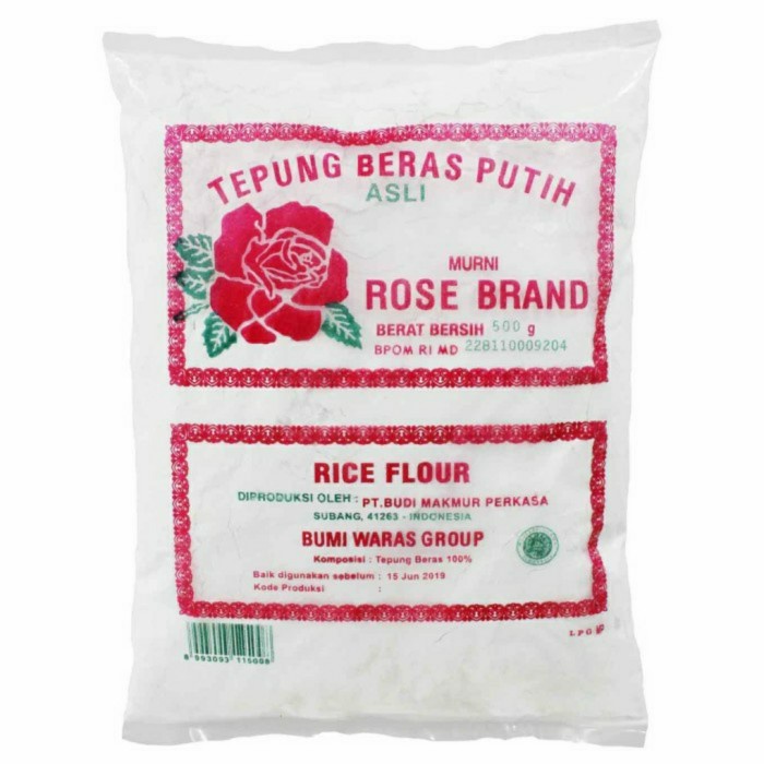 

Ketan-Beras-Tepung- Rose Brand Tepung Beras 500Gr -Tepung-Beras-Ketan.