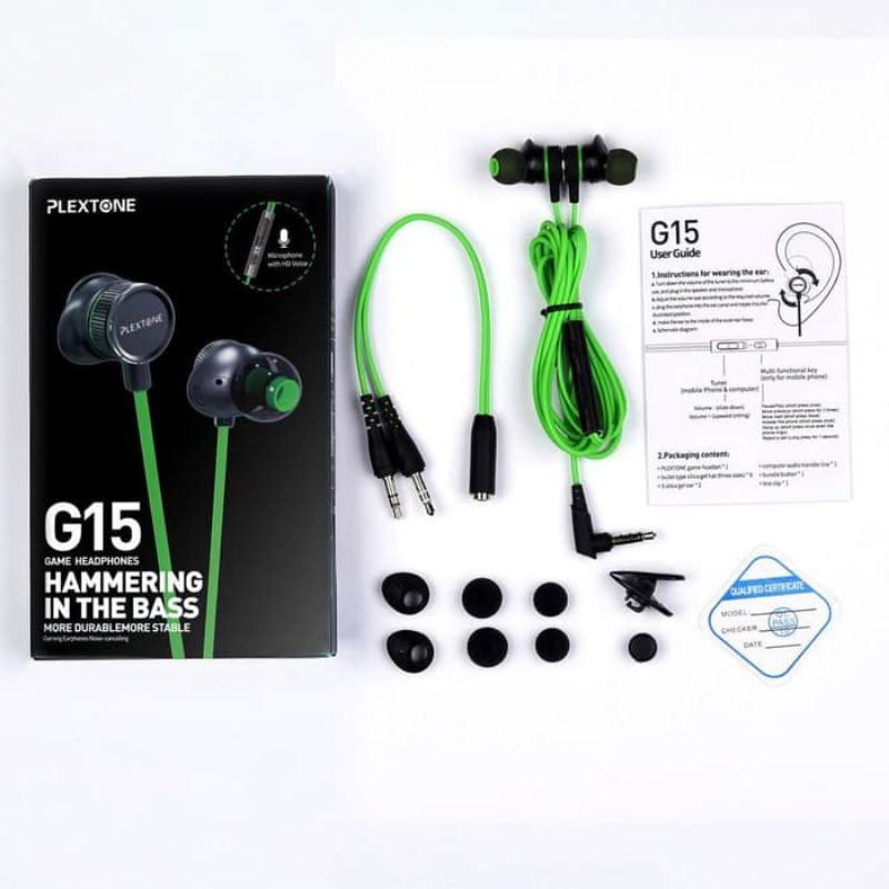 Headset Handsfree ORI Original Plextone G15 Gaming Earphone Hammering