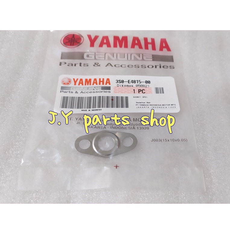 GASKET PAKING LUBANG HAWA AIS KNALPOT BLOK HEAD VEGA R NEW JUPITER Z BURHAN ORIGINAL YGP 3S0-E4815-00