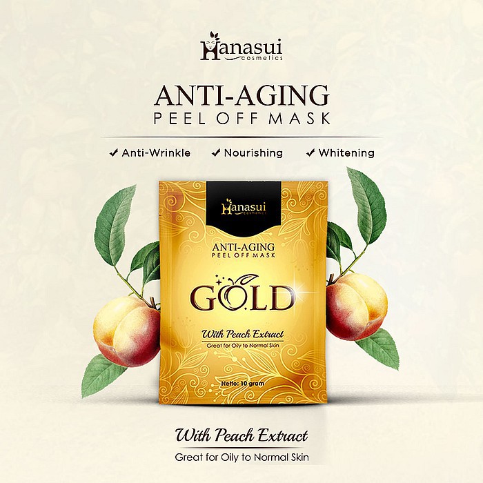 Hanasui Feel Off Mask Gold 10gr