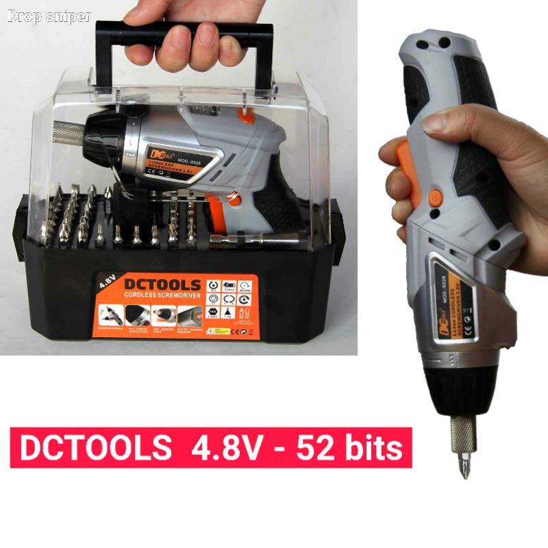 Set Kumplit 52pcs Obeng Listrik Multifungsi Cordless Screwdriver