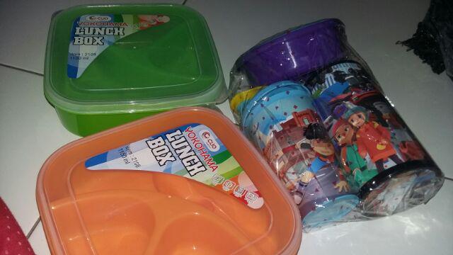 Souvenir Tempat Makan Sekat Sendok Clio Yokohama Ulang Tahun