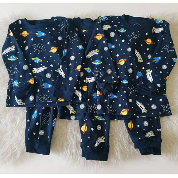 Piyama Anak Bayi Baju Tidur Anak Bayi Lucu Nyaman Rocket