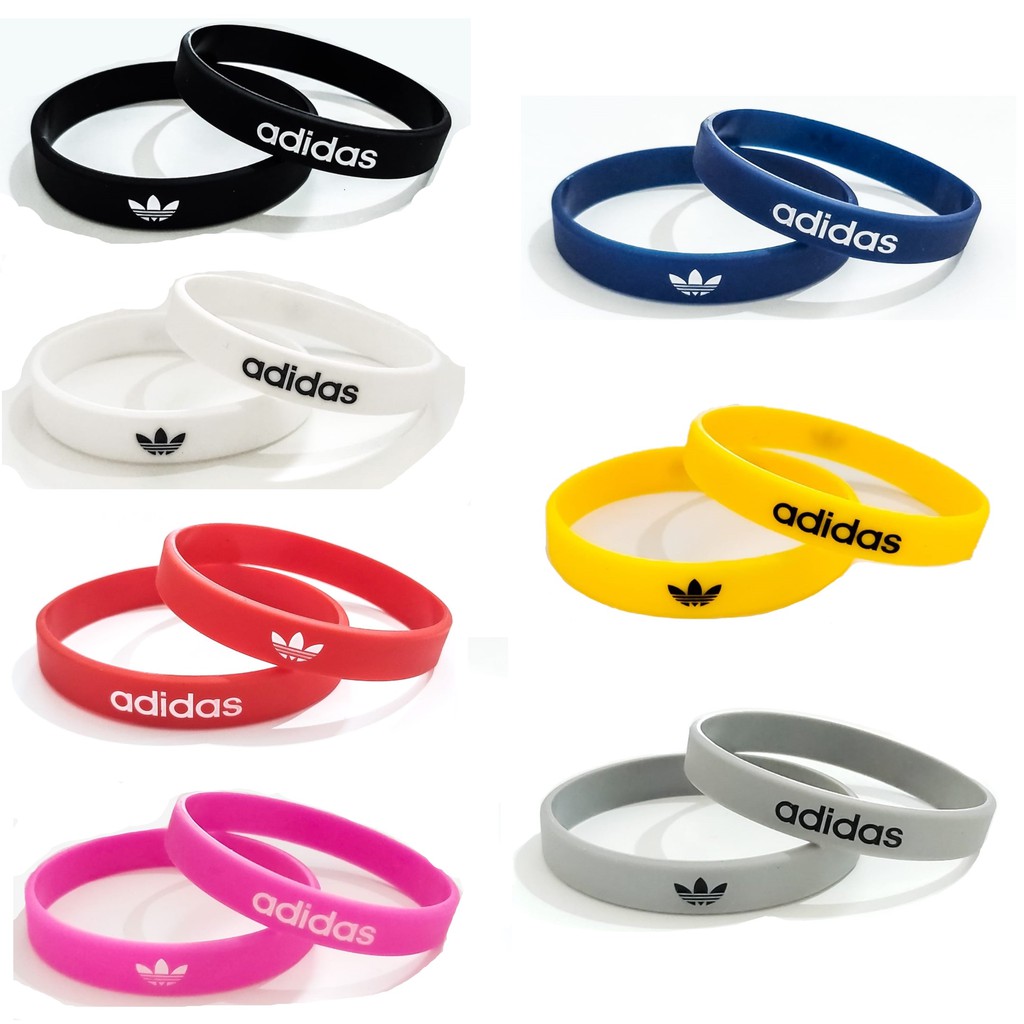 Gelang Pria Rubber / Wristband - Adidas - Aksesoris Fashion Hype [ Gratis Ongkir / Cod ]