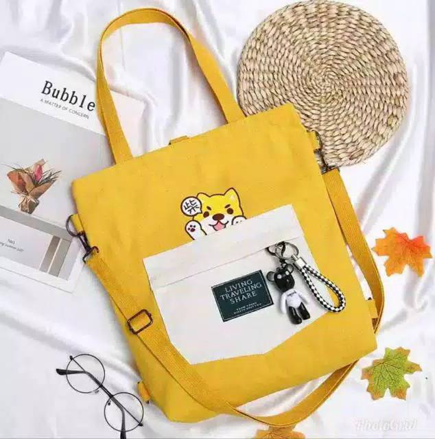 Tote Bag Boneka / Tote Bag Wanita Termurah Bisa Bayar Ditempat