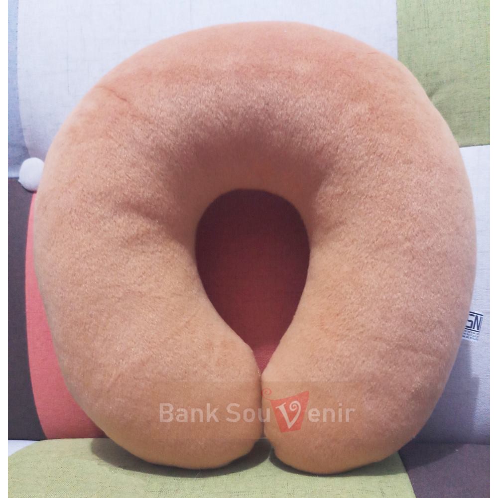 Bantal leher Polosan VB Warna Coklat tua