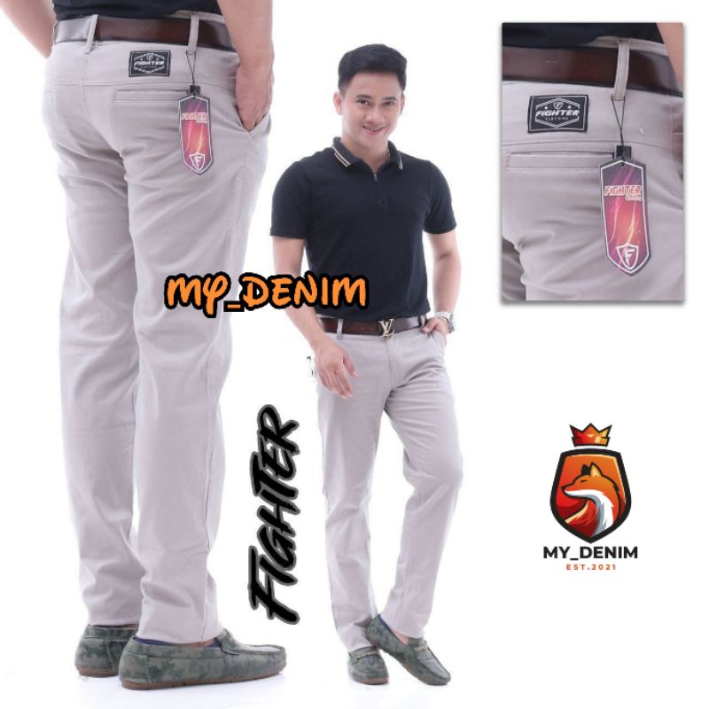 CELANA CHINO PANJANG PRIA FIGHTER