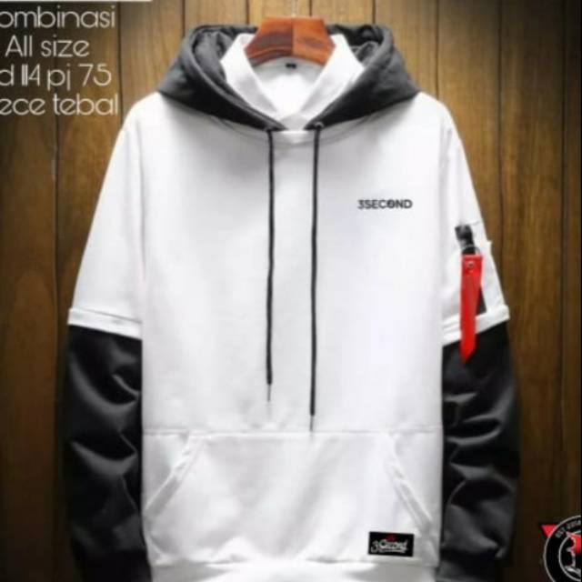 Jaket hoodie 3second