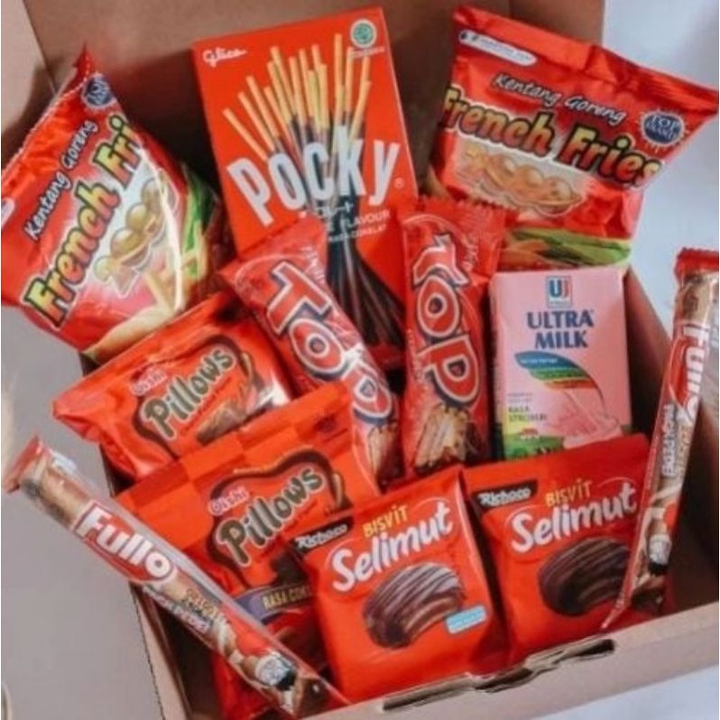 

HAMPERS SNACK MURAH !!! (RED SNACK BOX/GIFT/ HAMPERS)