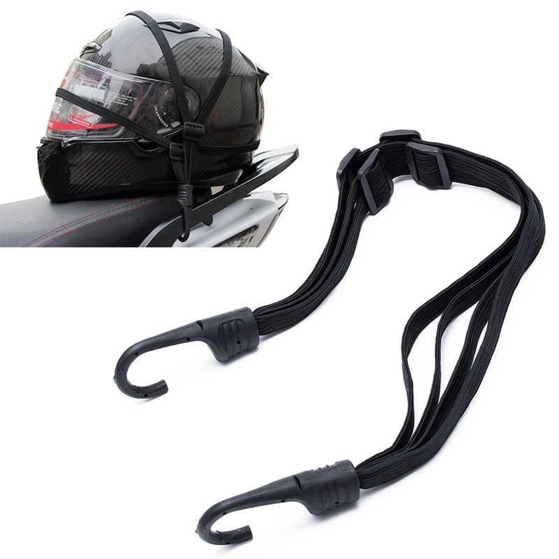 MOTOWOLF Tali Pengikat Helm Motor 2 Hook 65CM - WP01 [Hitam]