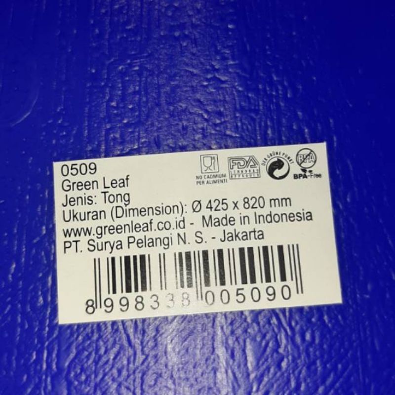 TONG AIR / TONG AIR + KRAN GREEN LEAF 60 90 120 150 180 LITER