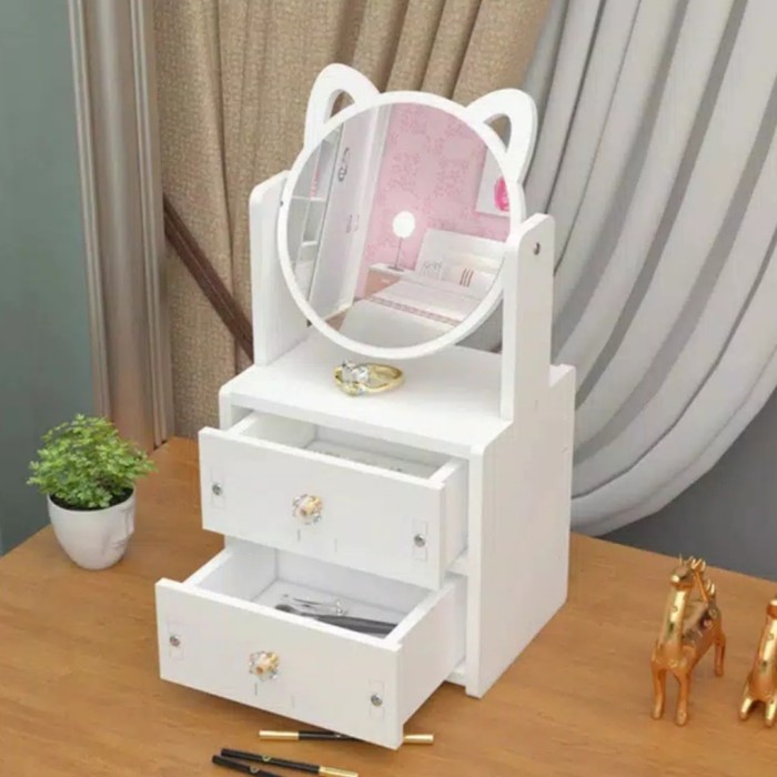 Tempat make up / Kaca kecantikan / Rak serbaguna