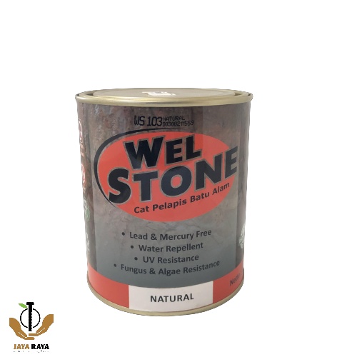 CAT PELAPIS BATU ALAM WELSTONE  ANTI JAMUR DAN LUMUT