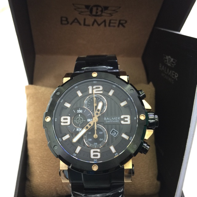 BALMER sapphire rantai hitam Rose pria B 7987 MR