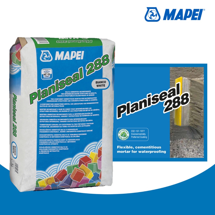 CMS | Mapei Planiseal 288 - fleksibel mortar semen anti bocor water proofing