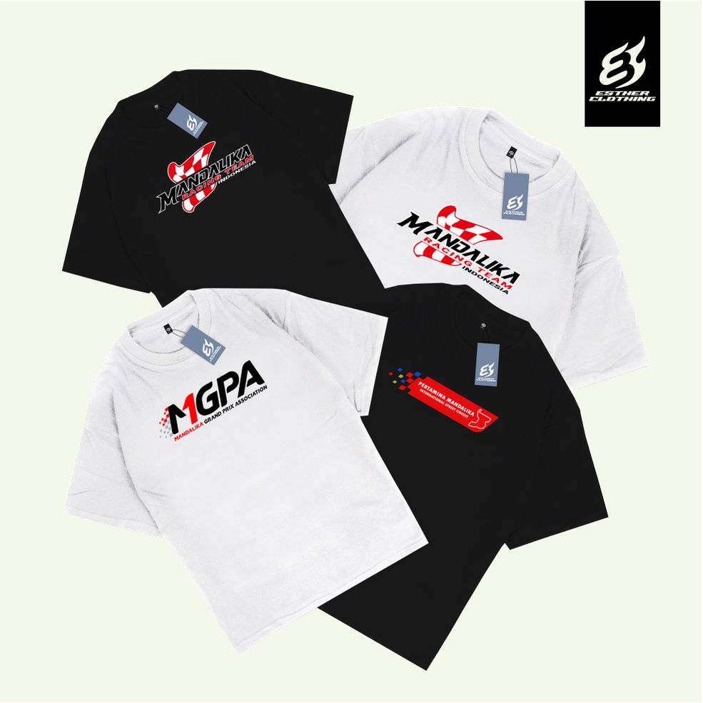 GROSIR COD Kaos Baju Mandalika Racing Team / Kaos Mandalika Racing Pria / Kaos Mandalika Pria Wanita