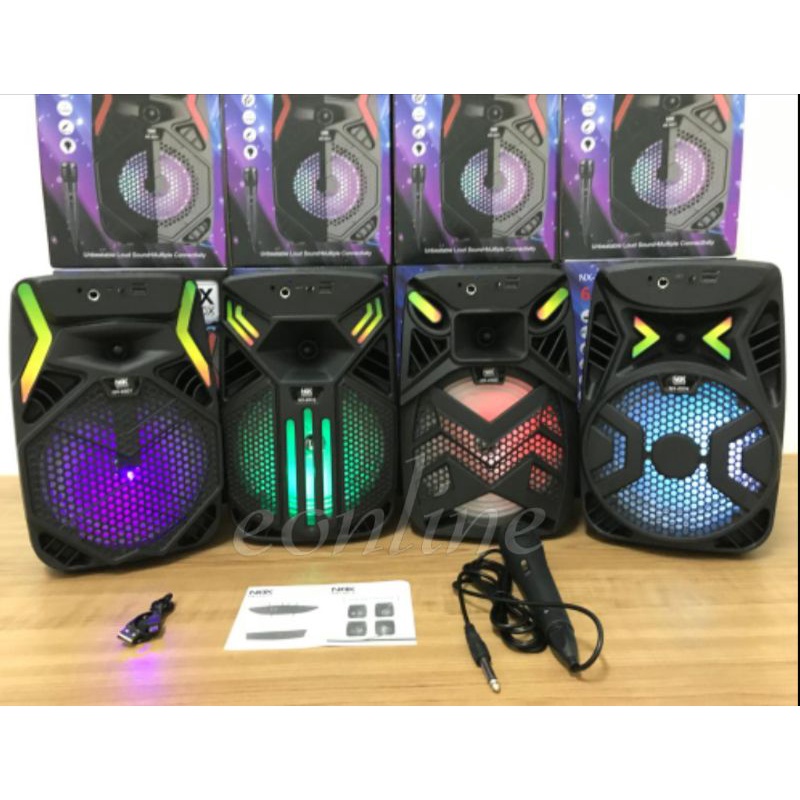 Speaker bluetooth karaoke NIXNOX (NX-6501/NX-6502/NX-6503/NX-6504 6,5inch) / (NX-2S88BT 3inch X 2spe