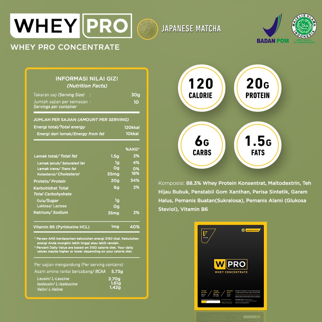 FITlife WPRO Whey Pro CONCENTRATE 300Gr 10 SERV Whey protein concentrate