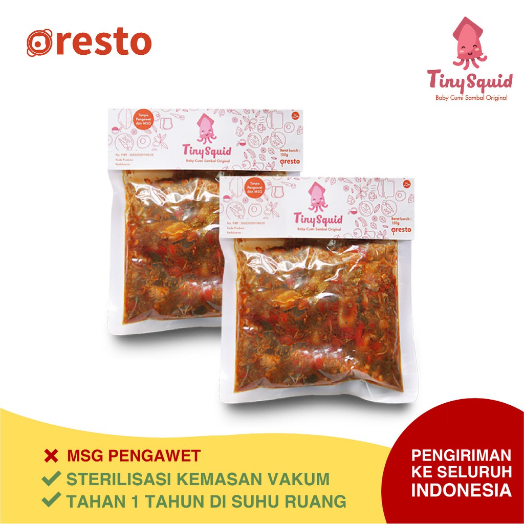 

PAKET ISI 2 - Sambal Baby Cumi Original - Tiny Squid 150 gr