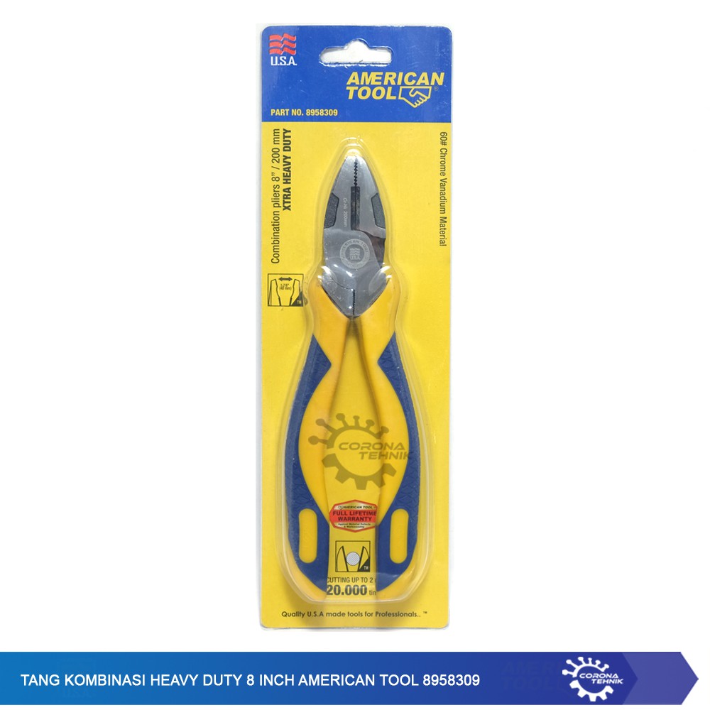 Tang Kombinasi  HEAVY DUTY  8 inch American Tool 8958309