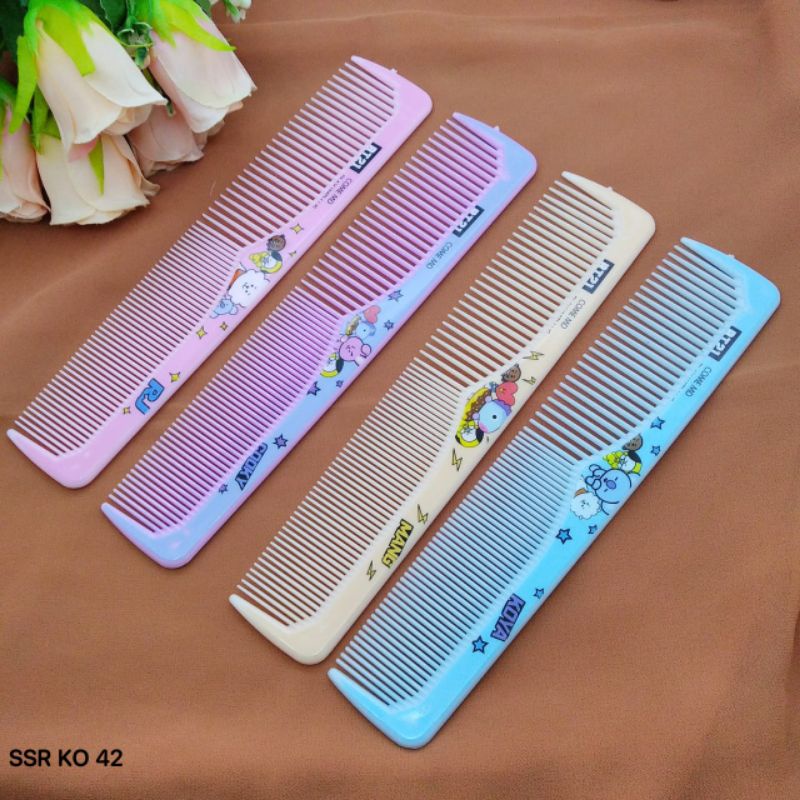 Sisir BTS BT21 Panjang 21cm / Aksesoris Kpop BTS BtT21 Termurah / Souvenir Sisir