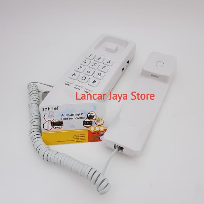 Sahitel S21 - Telepon Kabel Gantung Rumah Kantor - White Sahitel S-21