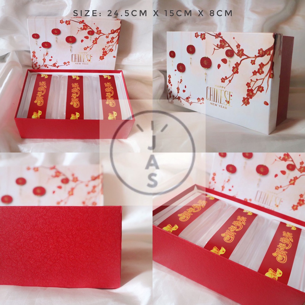 

kotak kue 24,5x15x8 hardbox / hand made / edisi chinese new year imlek