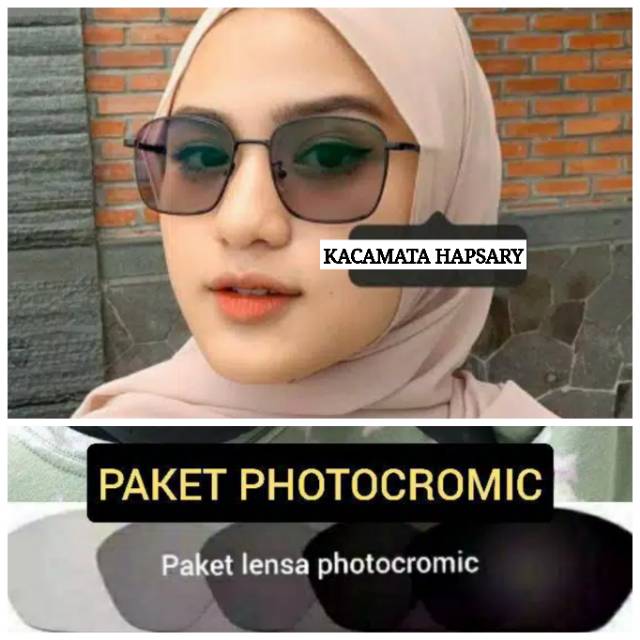 FRAME KACAMATA KOTAK | KACA MATA MINUS | FREE LENSA PHOTOCROMIC | KACAMATA PLUS | KACA MATA WANITA