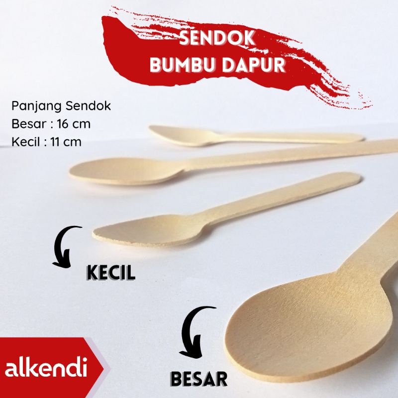 SENDOK KAYU BUMBU DAPUR