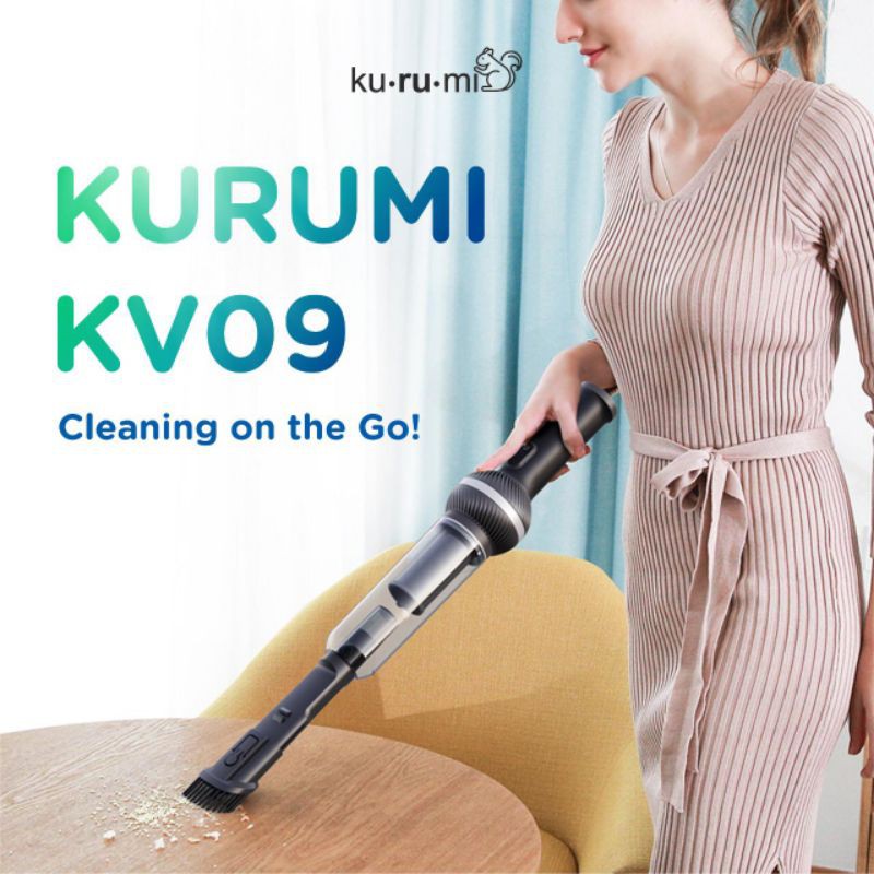 Kurumi KV09 KV 09 Cordless Car Vacuum Cleaner