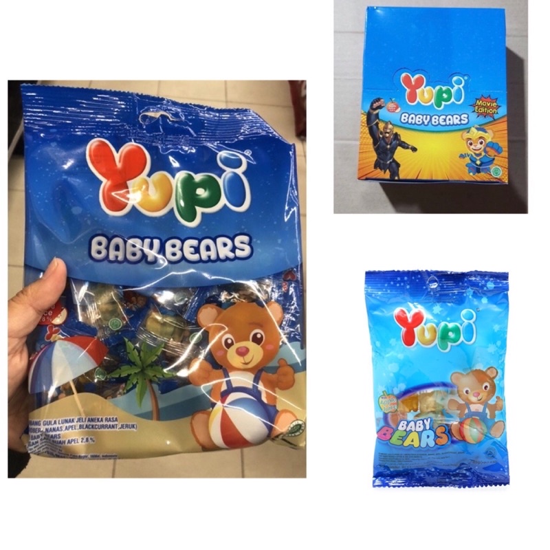 

Yupi Baby Bear - 45gr / 1 box isi 24 / 1 pak 110gr