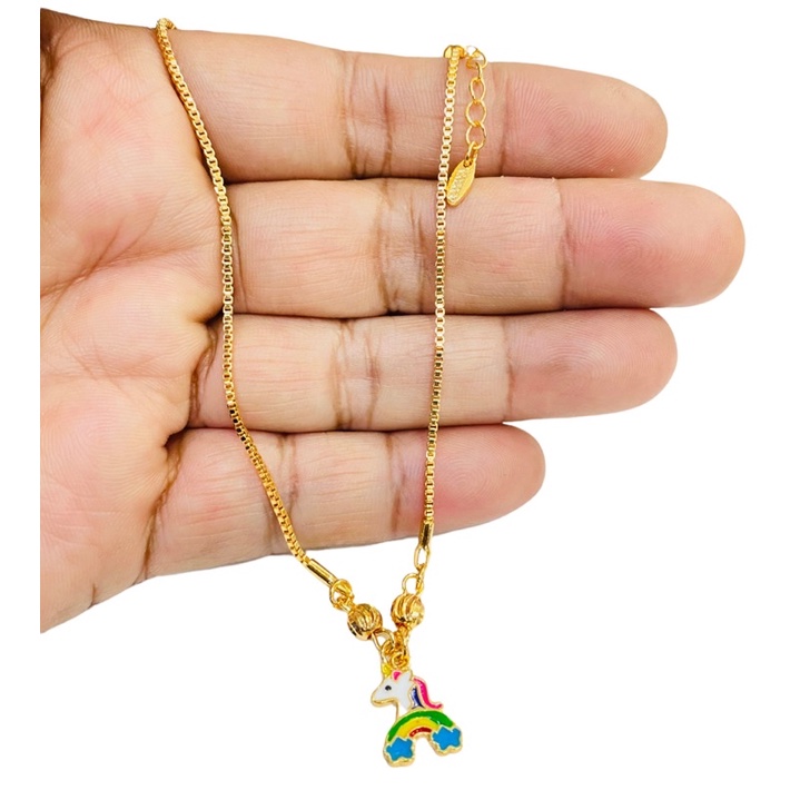 kalung untuk anak//kalung carakter //kalung lapis emas //perhiasan anak//kalung