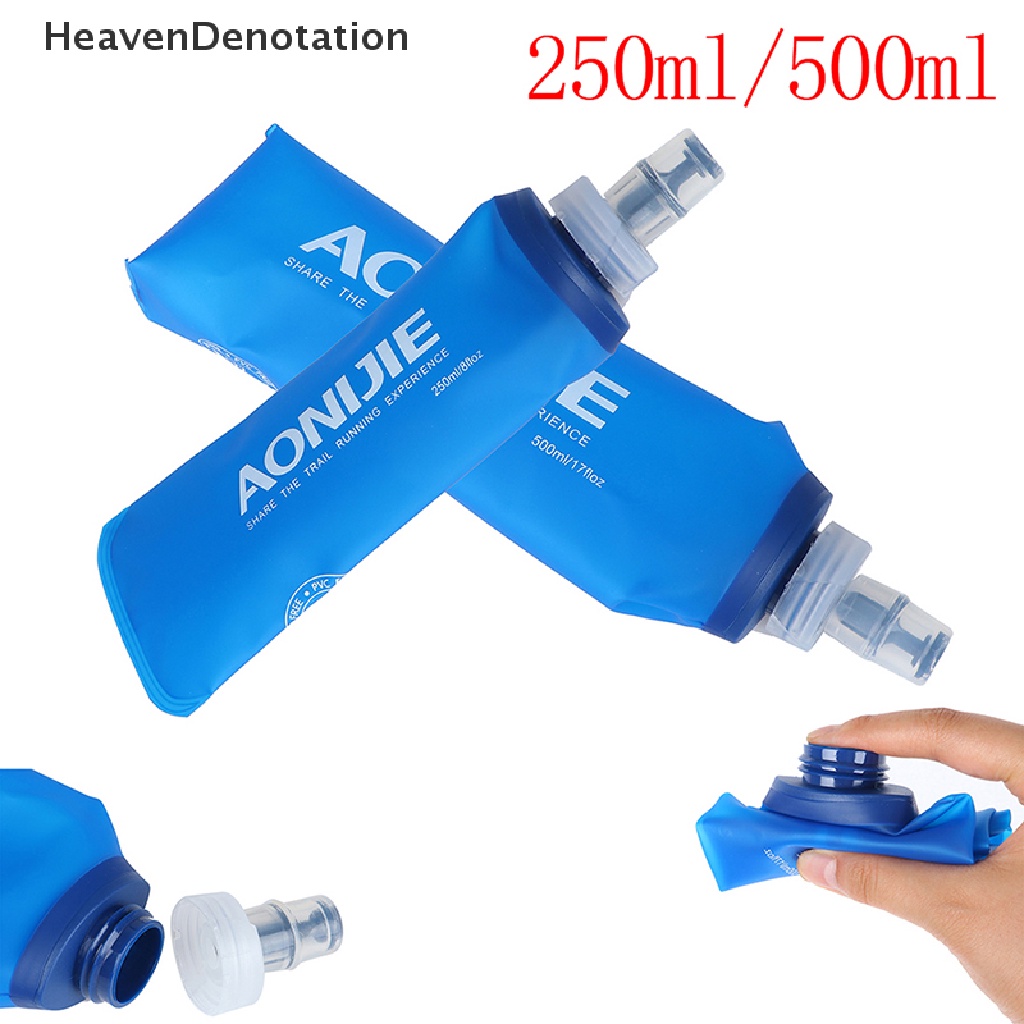 [HeavenDenotation] AONIJIE TPU Folding Soft Flask SportS Water Bottle for Running Camping Hiking