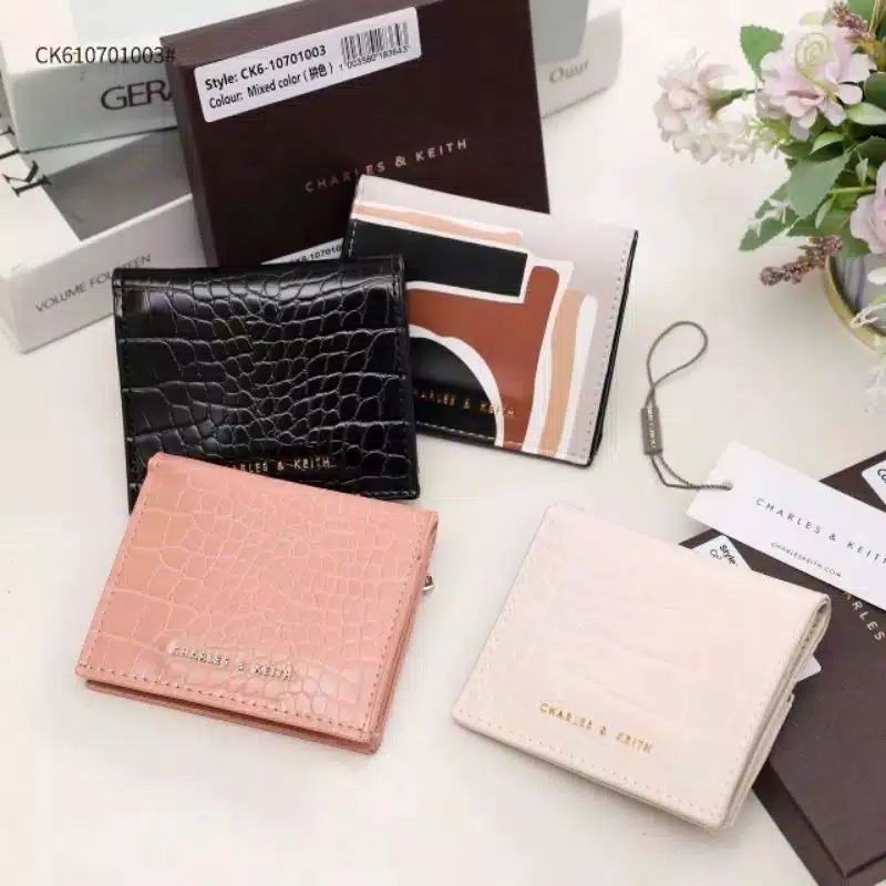 DOMPET WANITA CK/CK PRINTEDSHORT MINI WALLET