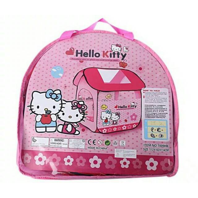 TENDA RUMAH ANAK KARAKTER HELLO KITTY ( BESAR )